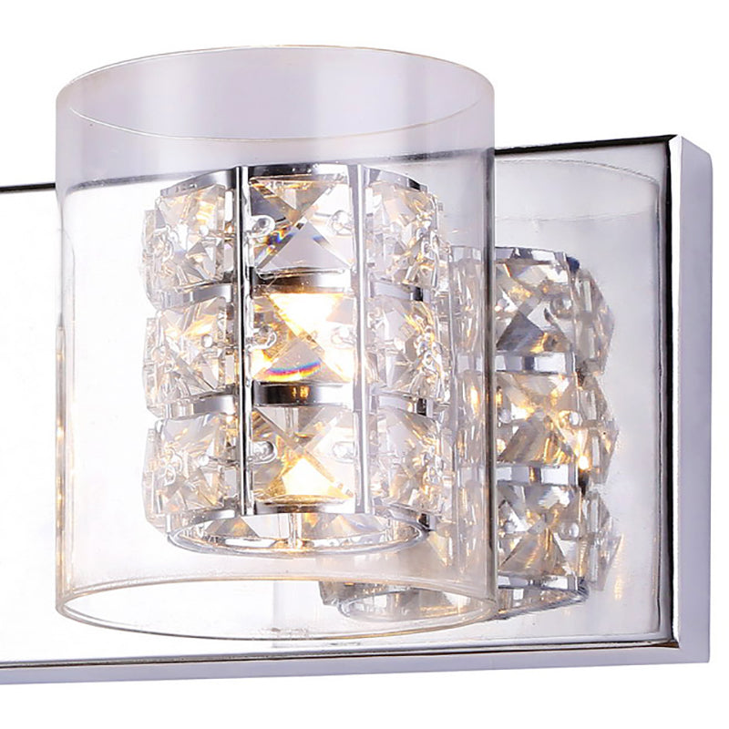 Chrome Crystal Vanity Light (ZP50) by Bethel - view 4