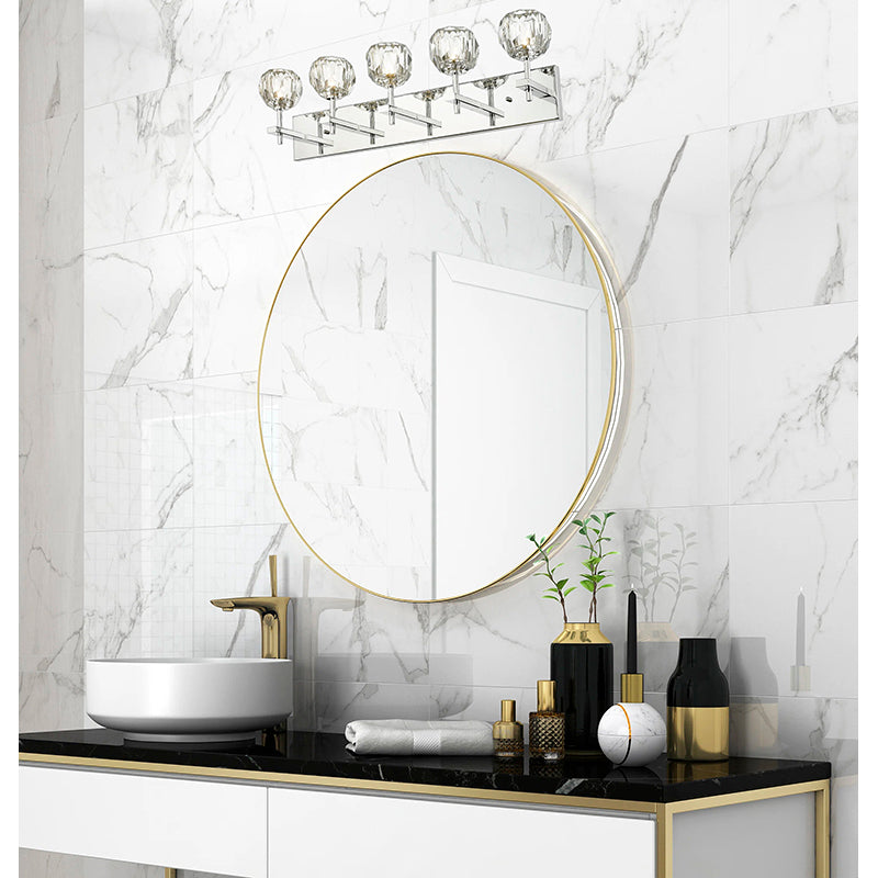 Frame Wall Sconce with Clear Crystal Shades by Bethel - view 32