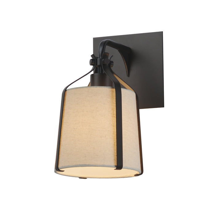 Bandera 1-Light Wall Sconce Oatmeal / Dark Bronze