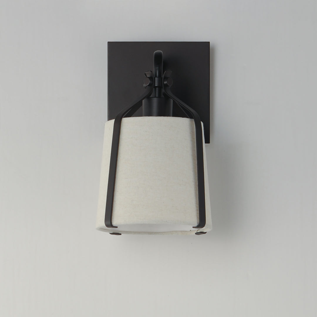 Bandera 1-Light Wall Sconce Oatmeal / Dark Bronze alternate view
