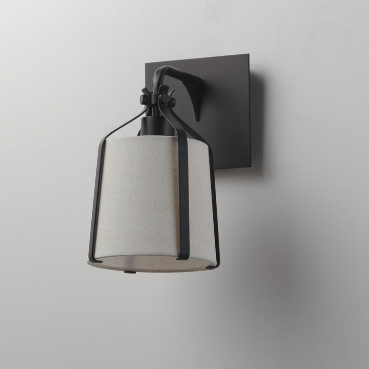 Bandera 1-Light Wall Sconce Oatmeal / Dark Bronze alternate view