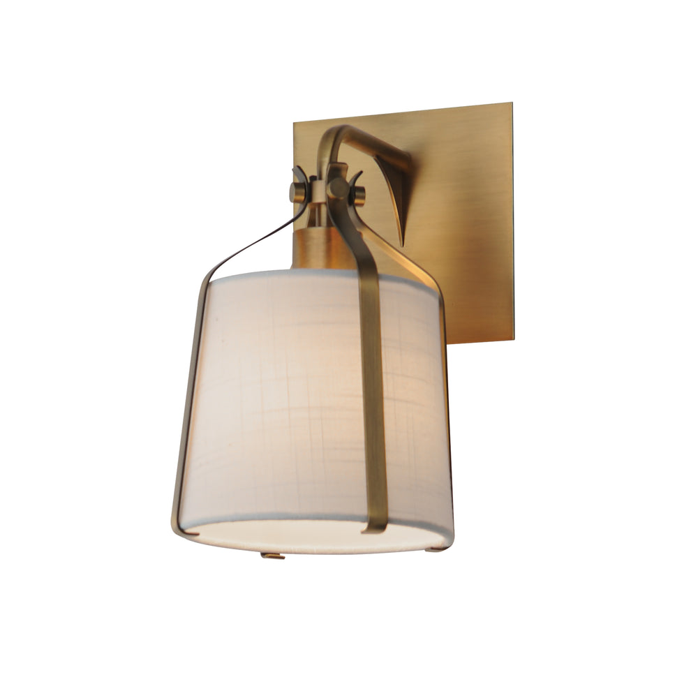Bandera 1-Light Wall Sconce Wool / Natural Aged Brass