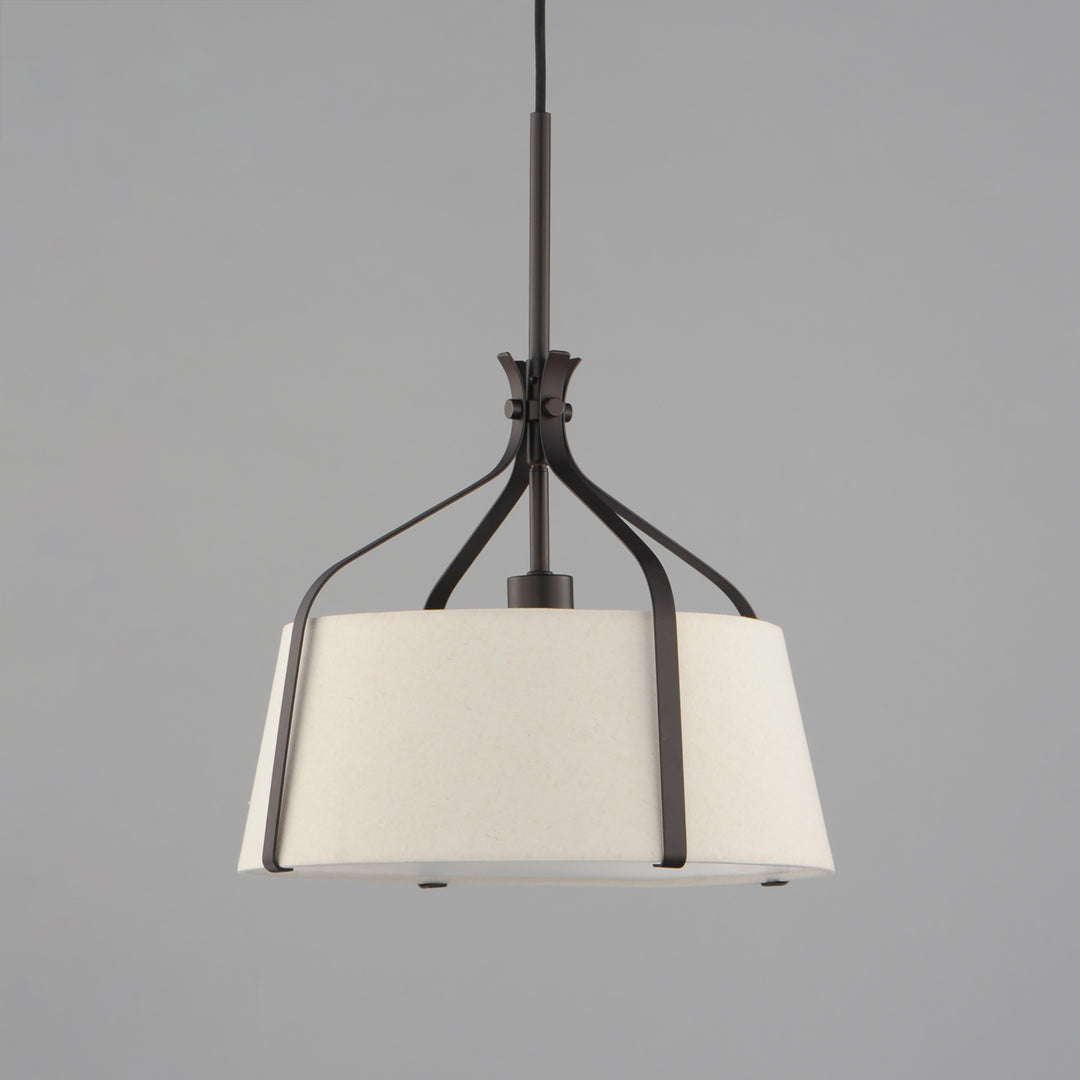 Bandera 14" 1-Light Pendant Oatmeal / Dark Bronze alternate view