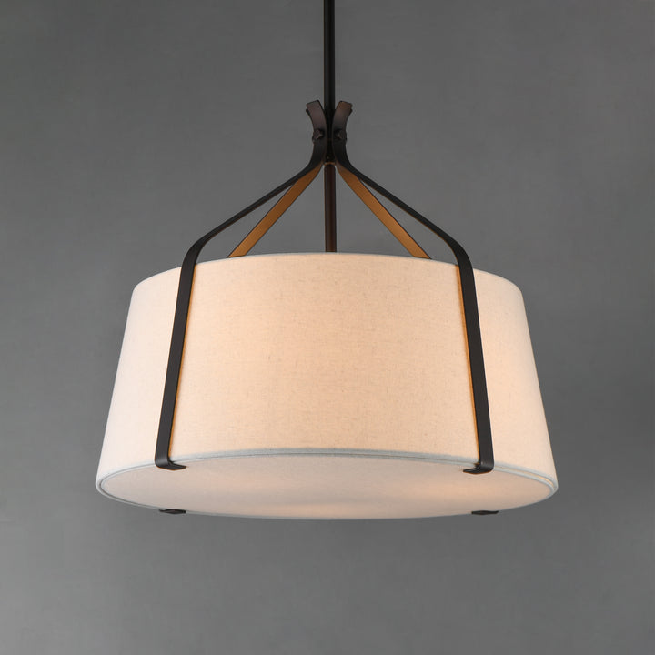 Bandera Pendant Oatmeal / Dark Bronze alternate view