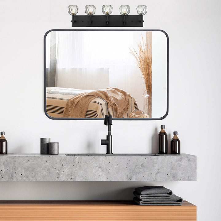 Frame Wall Sconce with Clear Crystal Shades by Bethel - view 15