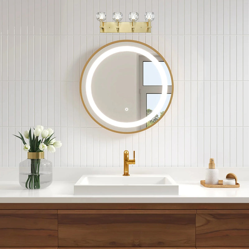 Frame Wall Sconce with Clear Crystal Shades by Bethel - view 45