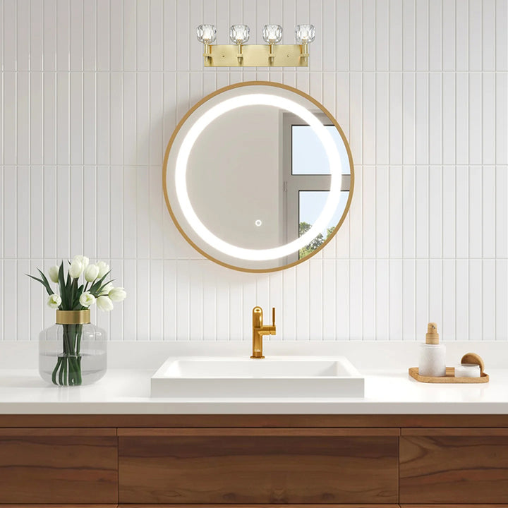 Frame Wall Sconce with Clear Crystal Shades by Bethel - view 45