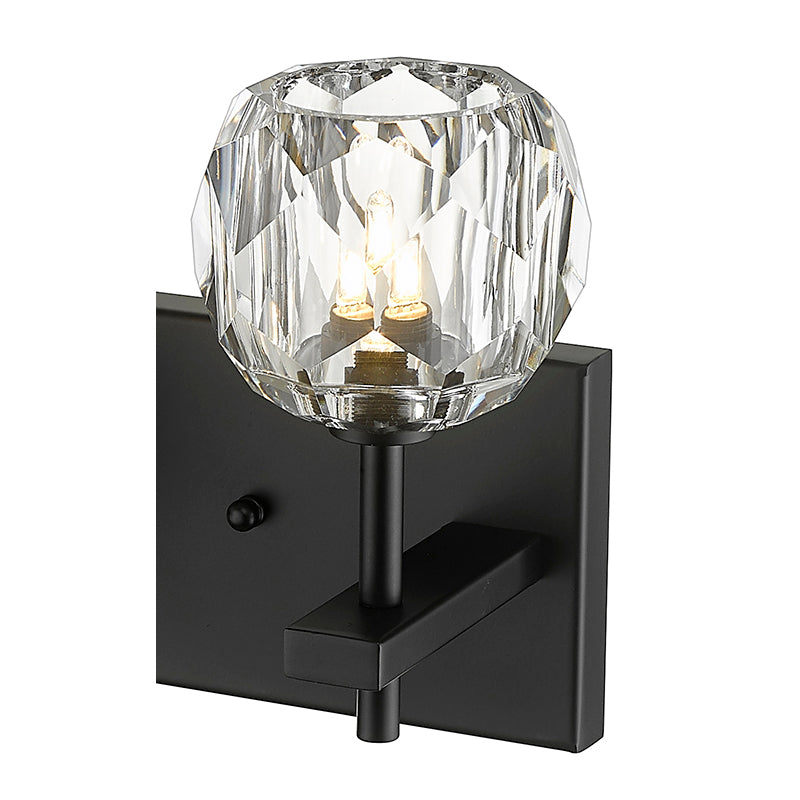 Frame Wall Sconce with Clear Crystal Shades by Bethel - view 8