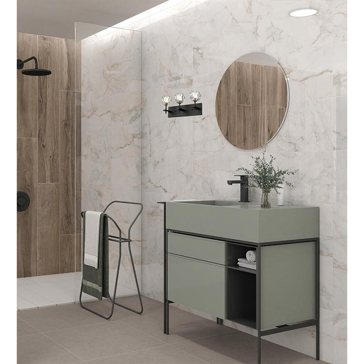 Frame Wall Sconce with Clear Crystal Shades by Bethel - view 3