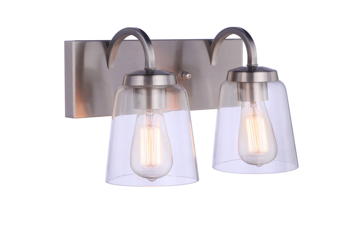 Elsa Vanity Light in Brushed Polished Nickel by Craftmade