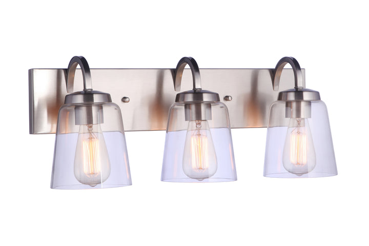 Elsa Vanity Light in Brushed Polished Nickel by Craftmade