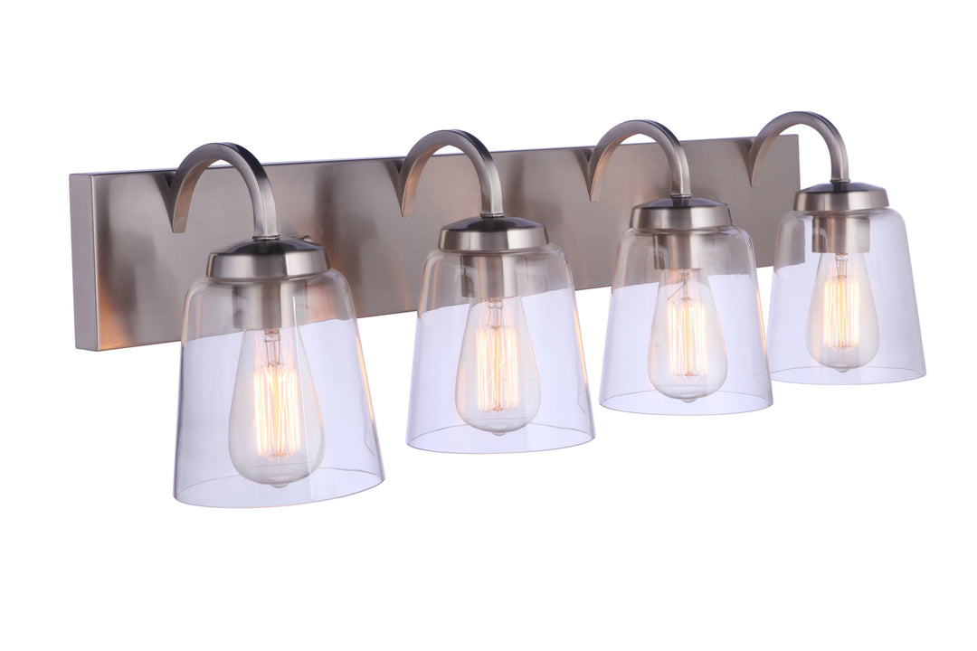 Elsa Vanity Light in Brushed Polished Nickel by Craftmade