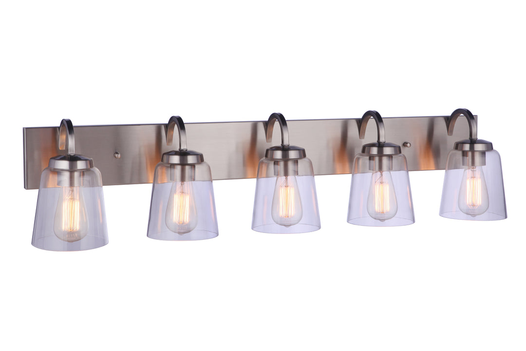 Elsa Vanity Light in Brushed Polished Nickel by Craftmade