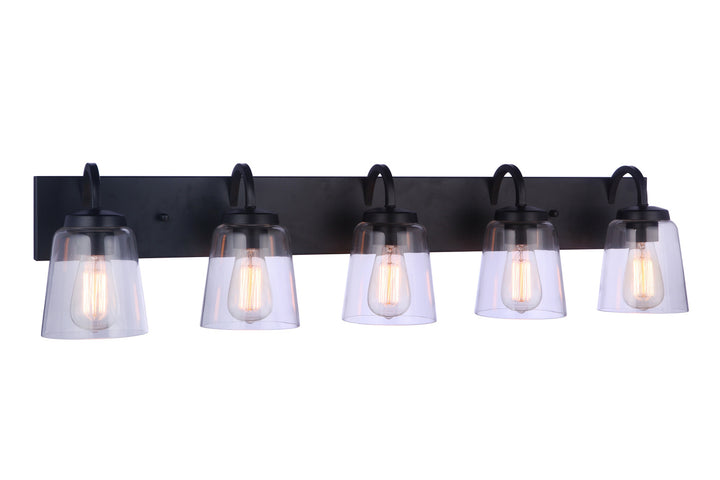 Elsa Vanity Light in Flat Black by Craftmade