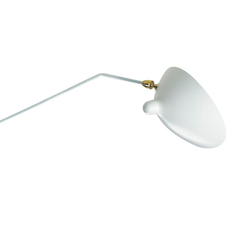 Steel Three Arm Ceiling Fixture with Aluminium Shades &amp; Hardware