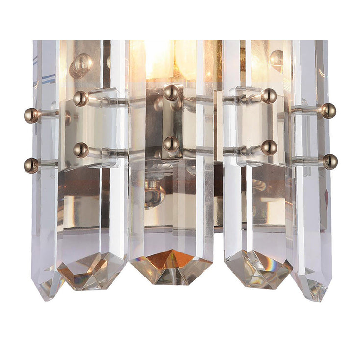 Frame Wall Sconce with Clear Crystal Plaques by Bethel - view 2
