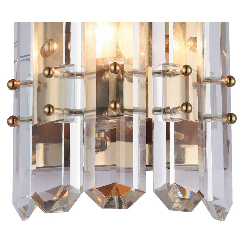 Frame Wall Sconce with Clear Crystal Plaques by Bethel - view 9