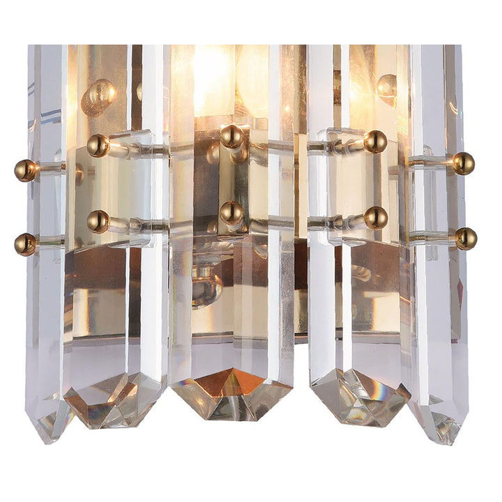 Frame Wall Sconce with Clear Crystal Plaques by Bethel - view 9