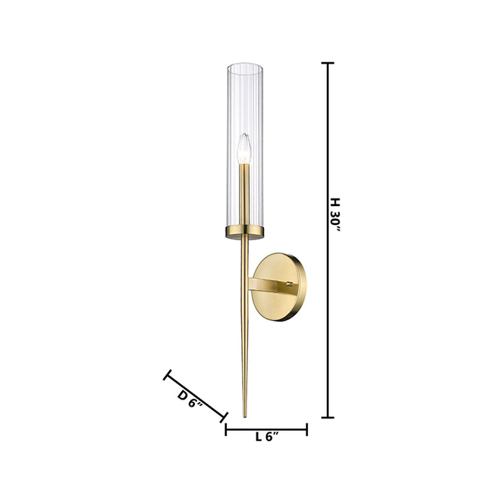 Frame Wall Sconce with Clear Glass Shade by Bethel - view 34