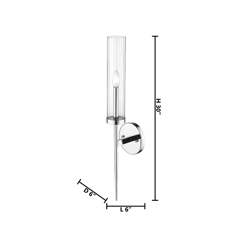 Frame Wall Sconce with Clear Glass Shade by Bethel - view 29