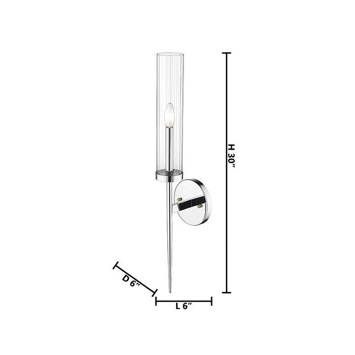Frame Wall Sconce with Clear Glass Shade by Bethel - view 29