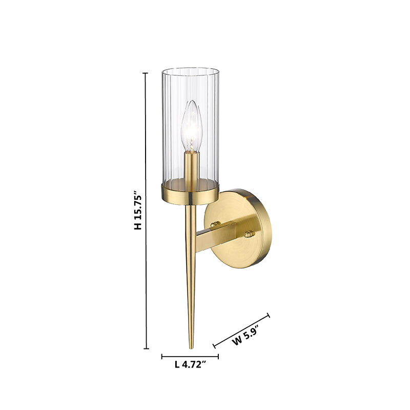 Frame Wall Sconce with Clear Glass Shade by Bethel - view 8
