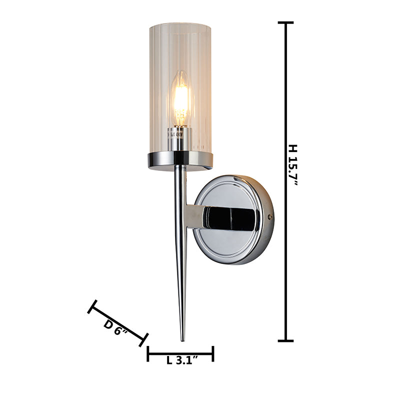 Frame Wall Sconce with Clear Glass Shade by Bethel - view 25