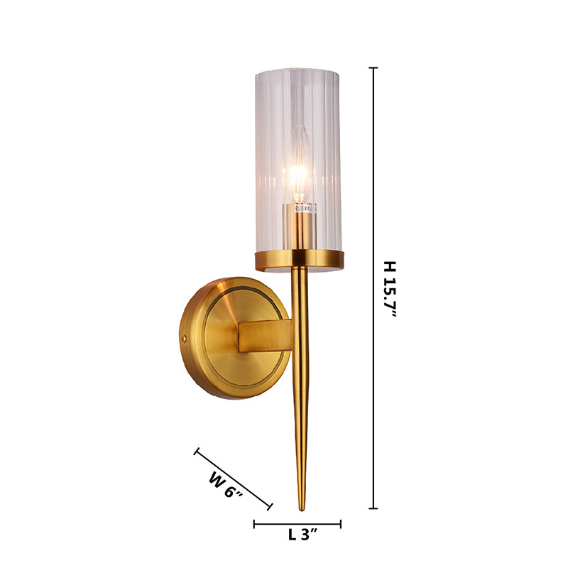 Frame Wall Sconce with Clear Glass Shade by Bethel - view 44