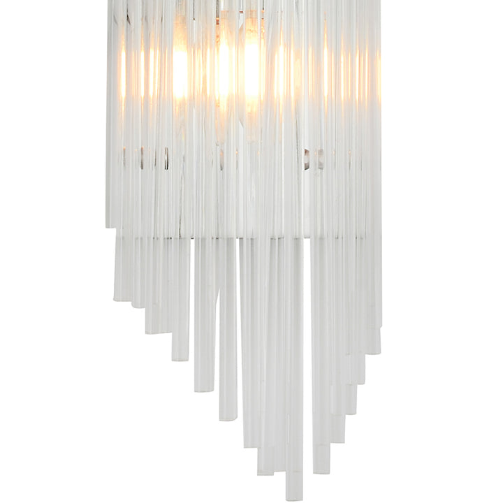 Frame Wall Sconce with Clear Glass Rods by Bethel - view 3