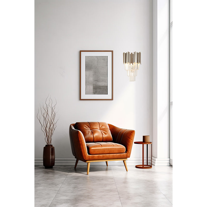 Hairline Wall Sconce with Clear Hanging Crystals by Bethel - view 6