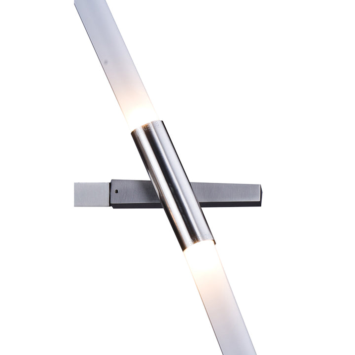Frame Wall Sconce with Frosted Cylinder Glass Shades Glass by Bethel - view 5