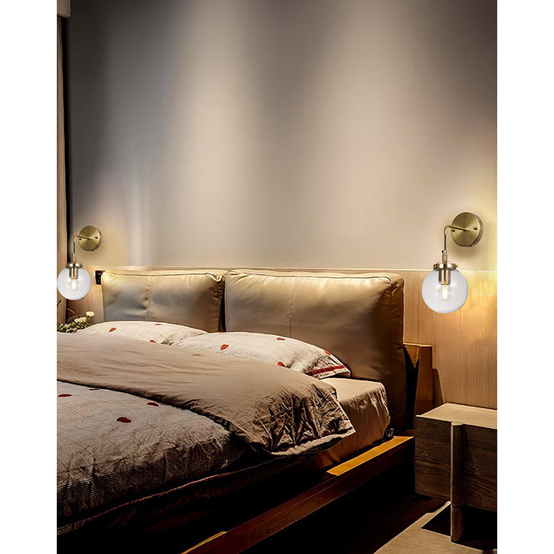Brass Frame with Black Wall Sconce by Bethel - view 4