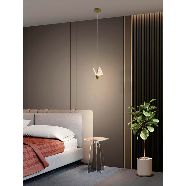 Three Light Acrylic Crumbled Sheet Pendant Island Light with Hardware by Bethel - view 2