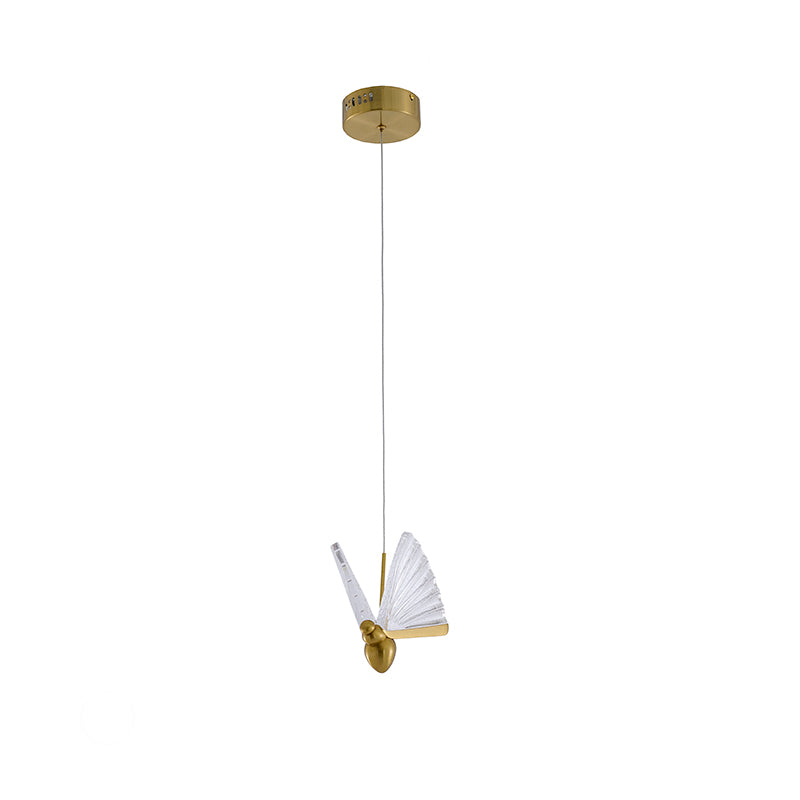Three Light Acrylic Crumbled Sheet Pendant Island Light with Hardware by Bethel - view 6