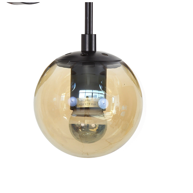 Black Glass Wall Sconce by Bethel - view 5