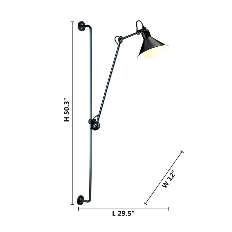 Black Wall Sconce by Bethel - view 4