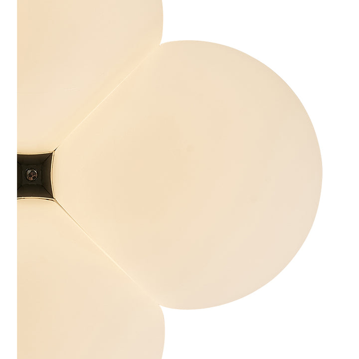 White Pc Frame LED Cloud Wall Sconce with Chrome Hardware by Bethel - view 2