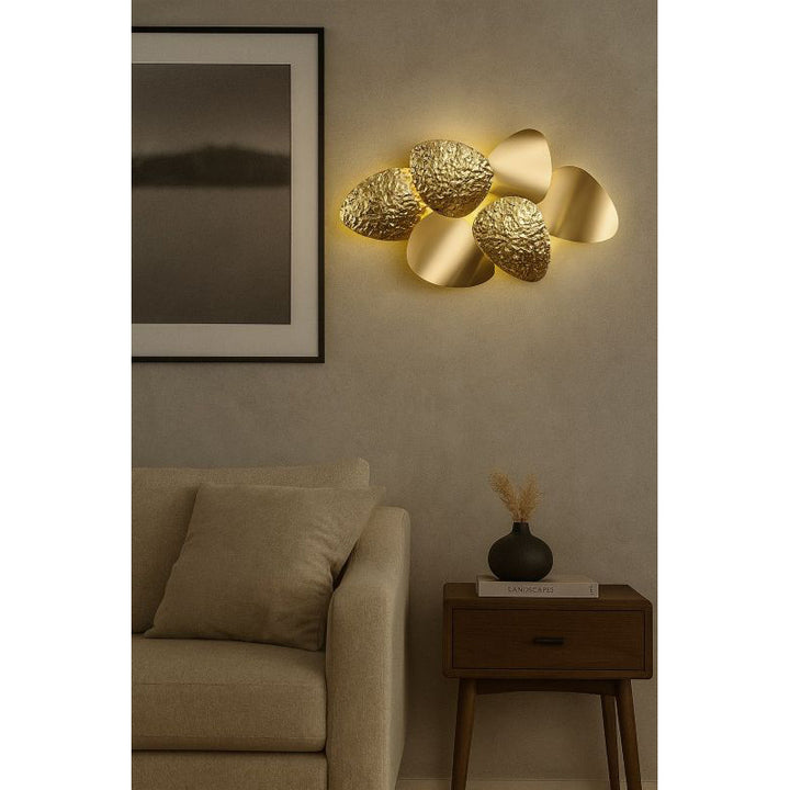 Stainless Steel Petal Wall Sconce by Bethel - view 6