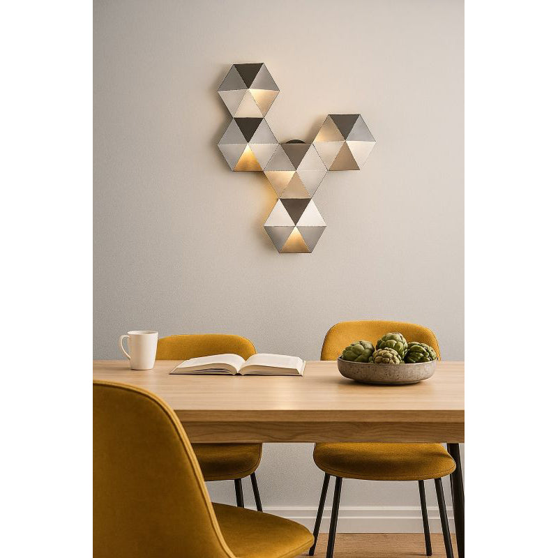 Hair Line Prism Panel LED Wall Sconce Ambiance Lighting Non-dimmable
