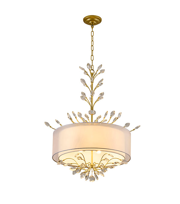 Silver Crystal Chandelier by Bethel