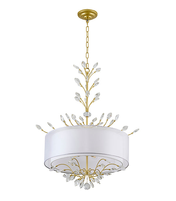 Silver Crystal Chandelier by Bethel - view 2
