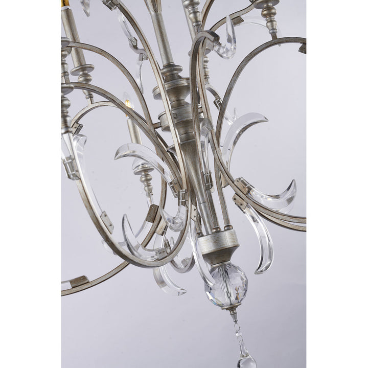 Chandelier (GA40) in Silver by Bethel