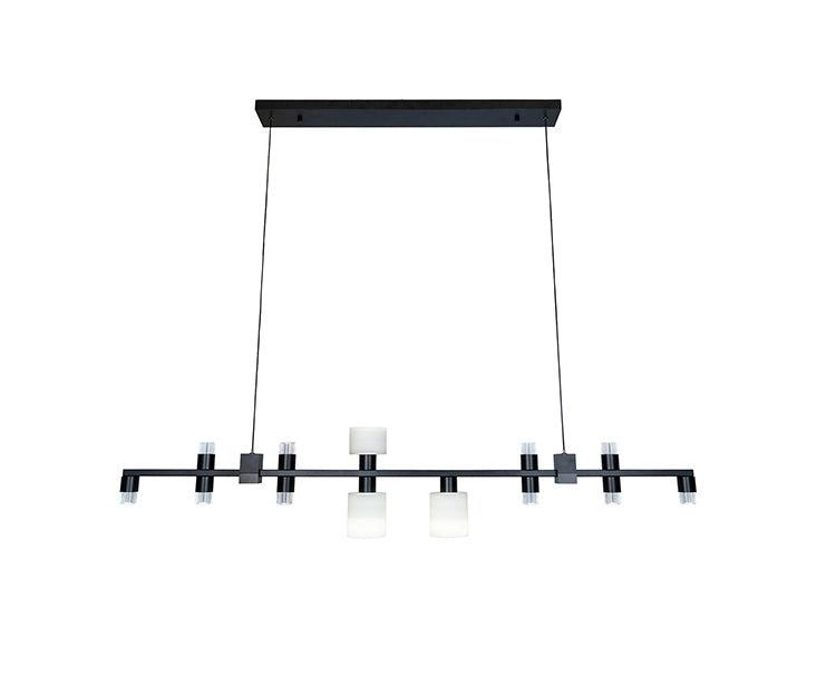 Glass Chandelier (RS01) in Black by Bethel