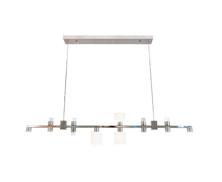 Glass Chandelier (RS01) in Chrome by Bethel