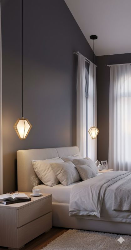 Frosted Glass Pendant Light with Aluminium Frame by Bethel - view 16