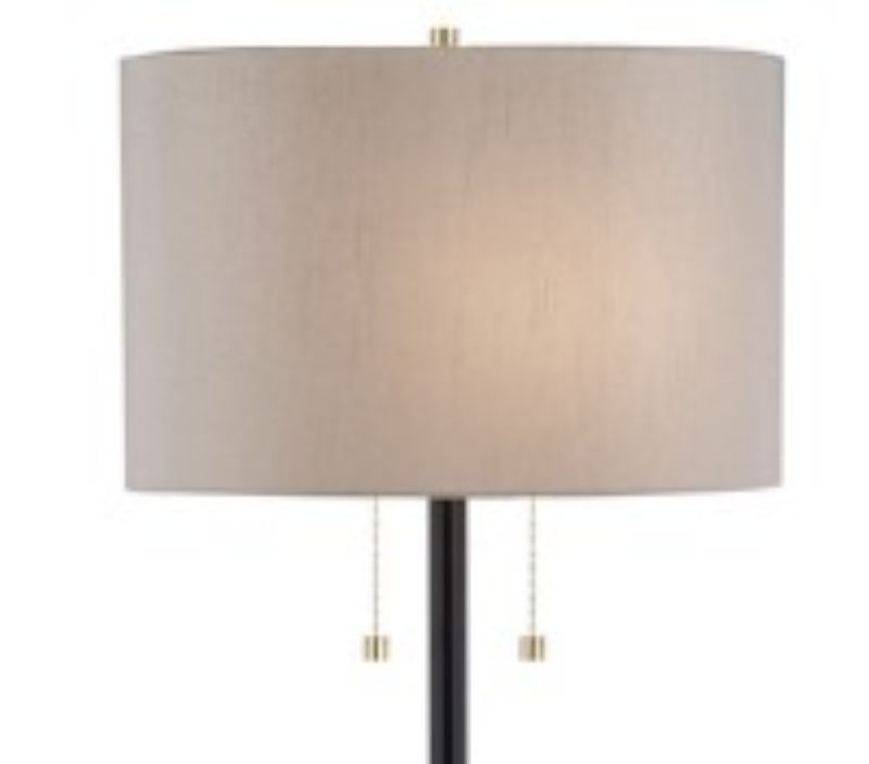 Antique Brass Floor Lamp by Bethel - view 2