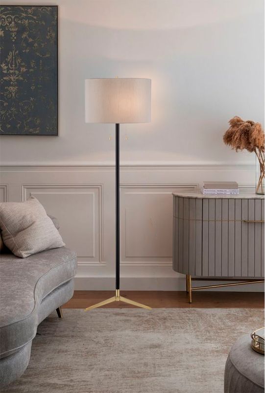Antique Brass Floor Lamp by Bethel - view 3