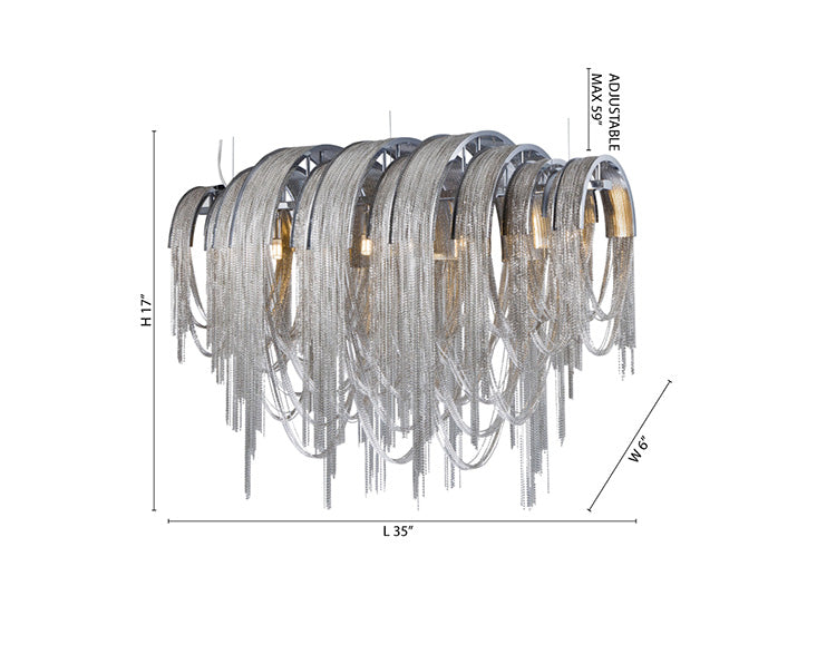 Iron Chandelier (WD05) by Bethel - view 3