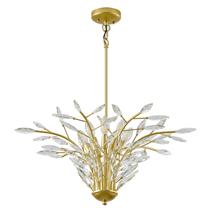 Gold Crystal Chandelier (ZP141) by Bethel - view 2