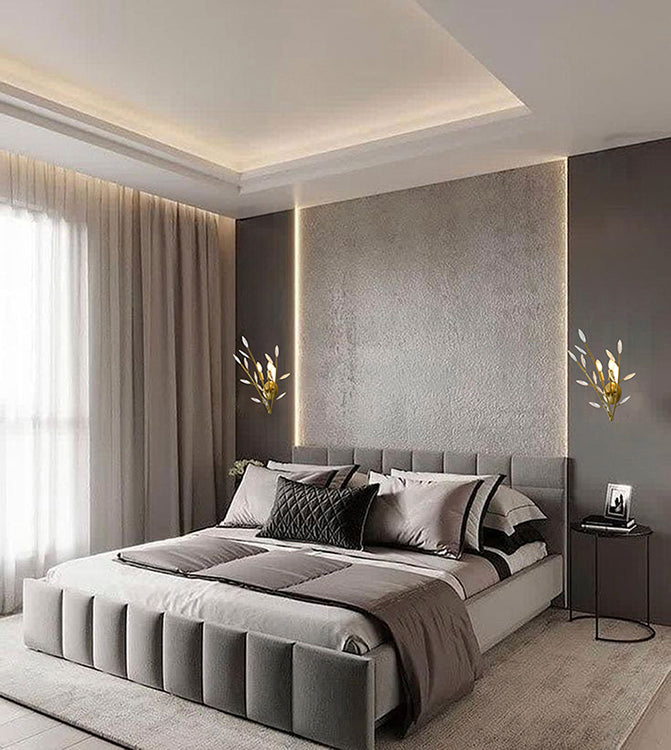 Gold Crystal Wall Sconce by Bethel - view 5